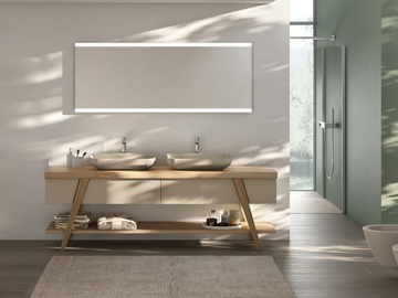 FRATINO FRA01 - Floor-standing wooden vanity unit by Gruppo Geromin - view 2